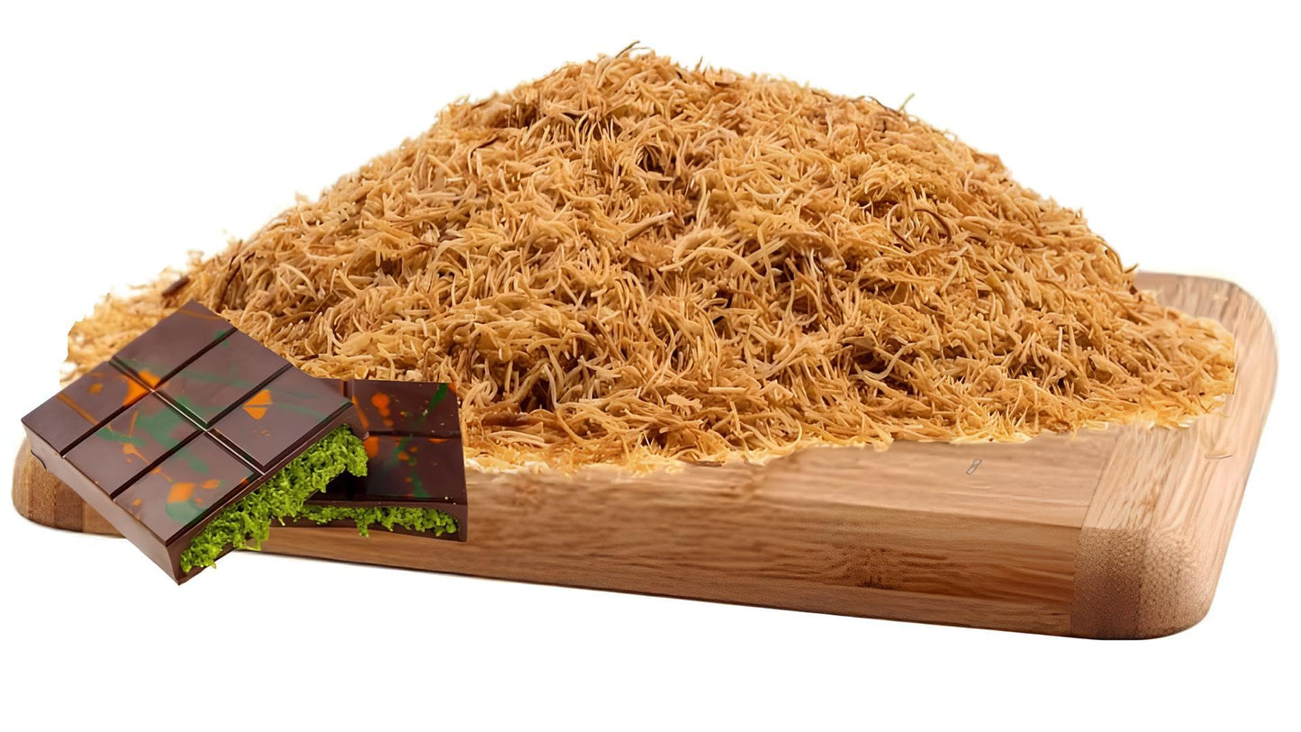 Kataifi, Baked Kataifi Pastry, 5.3 oz. (150 gr), Ingredient of Dubai Chocolate Pistachio Bars, Knafeh, Shredded Fillo Phyllo Dou