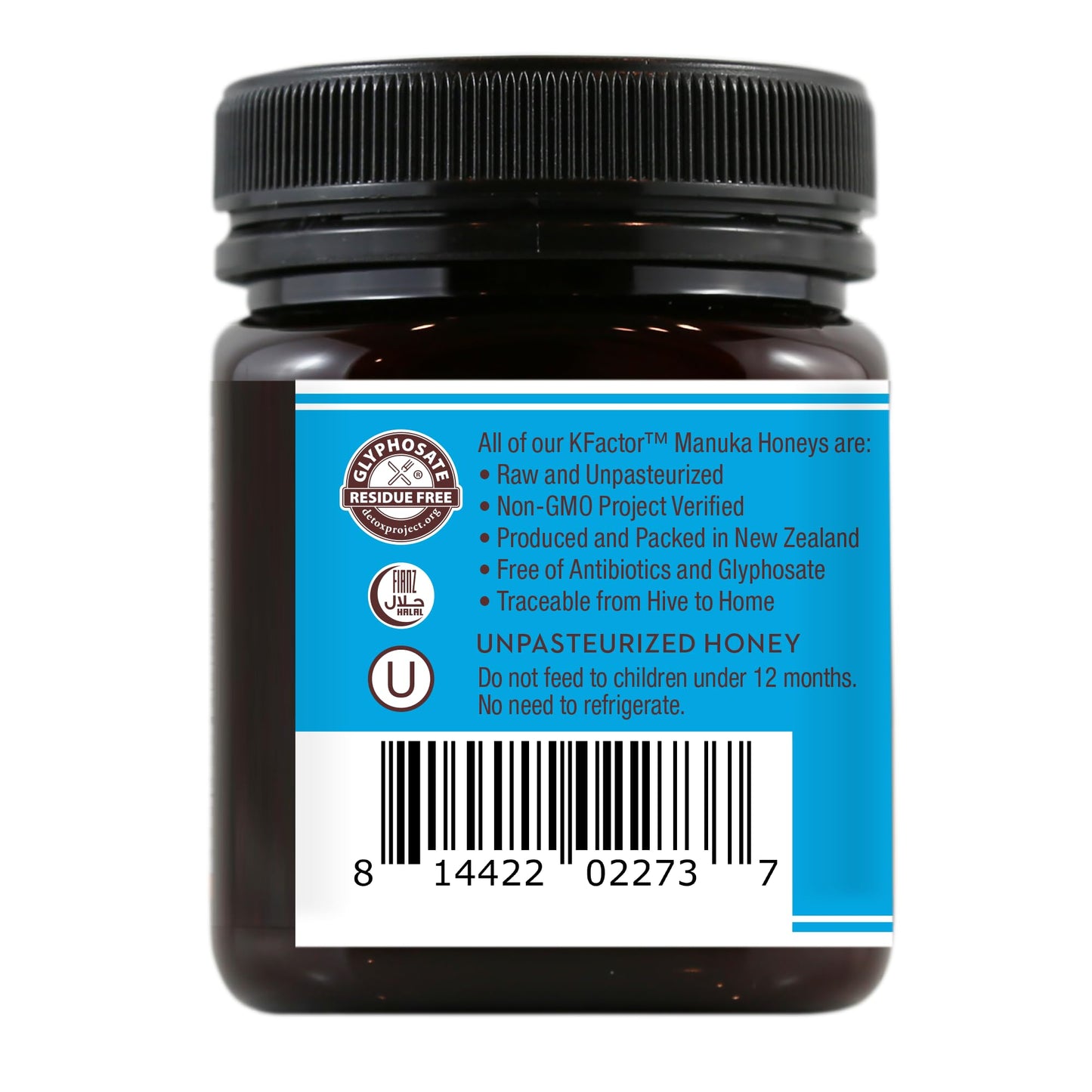 Wedderspoon Raw Premium Manuka Honey, Kfactor 12, 8.0 Oz (Pack Of 2), Unpasteurized, Genuine New Zealand Honey, Non-Gmo Superfoo