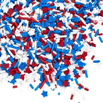 Sprinkles | Patriotic sprinkles | Red white and blue sprinkles | American sprinkles | Cookie sprinkles | July 4th sprinkles | Ma