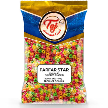 TAJ Gourmet Farfar Fryums Wheat Pellet Tube Snack, 400g (14.00 Ounce)