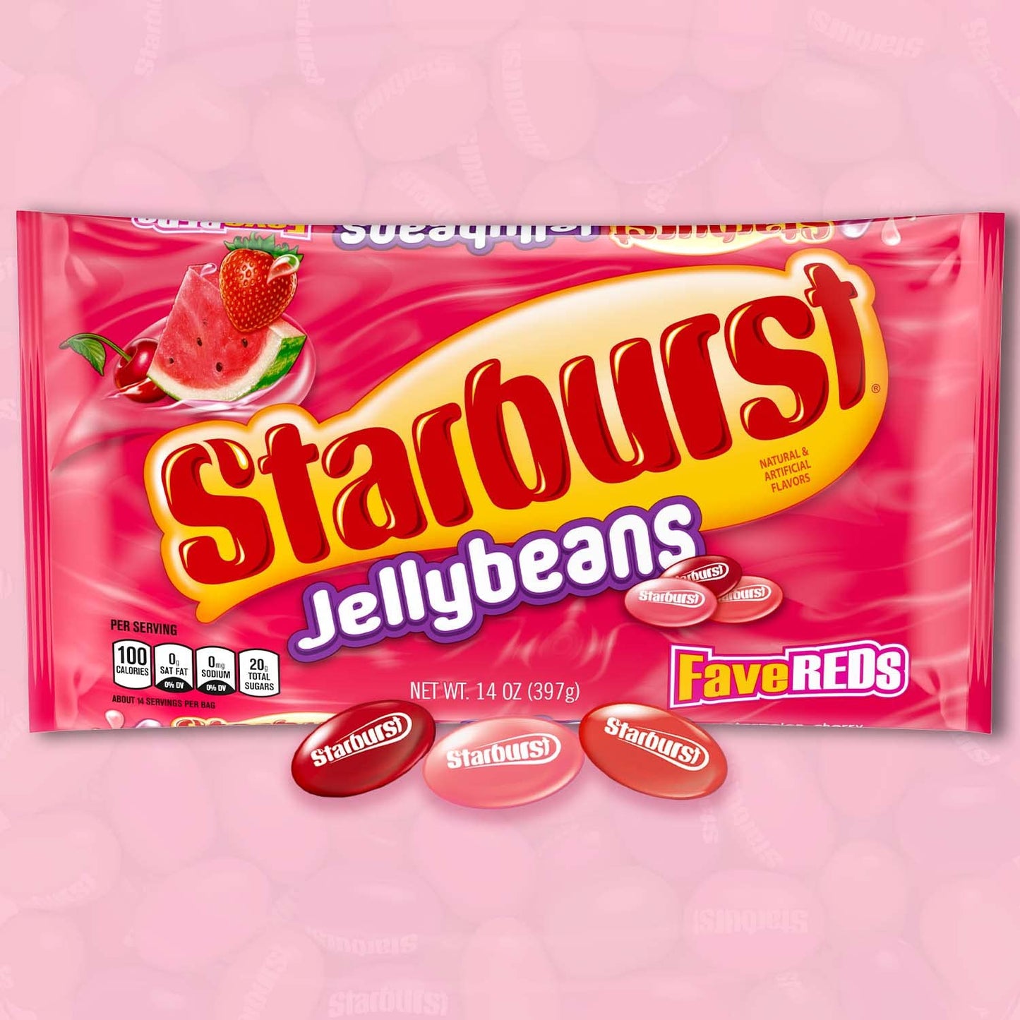 Starburst Favereds Jelly Beans Easter Candy Gifts, 14 Oz