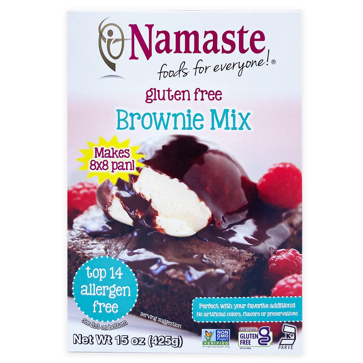 Namaste Foods - Brownie Mix Gluten Free - Case Of 6 - 15 Ounces
