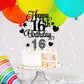 HOGRTi 16th Birthday Cake Decorations Set - Black Series, Includes Candles, Toppers & Cupcake Picks