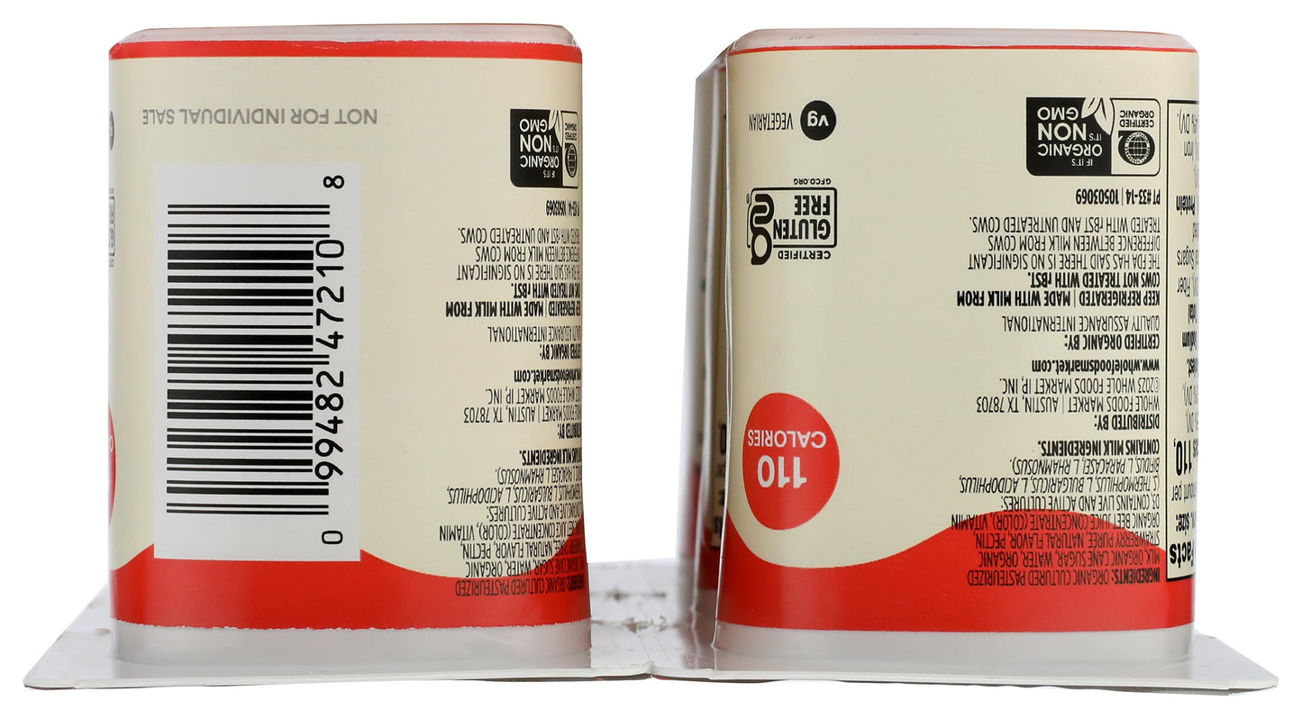 365 Everyday Value OG Strawberry Whole Milk Yogurt, 24 oz