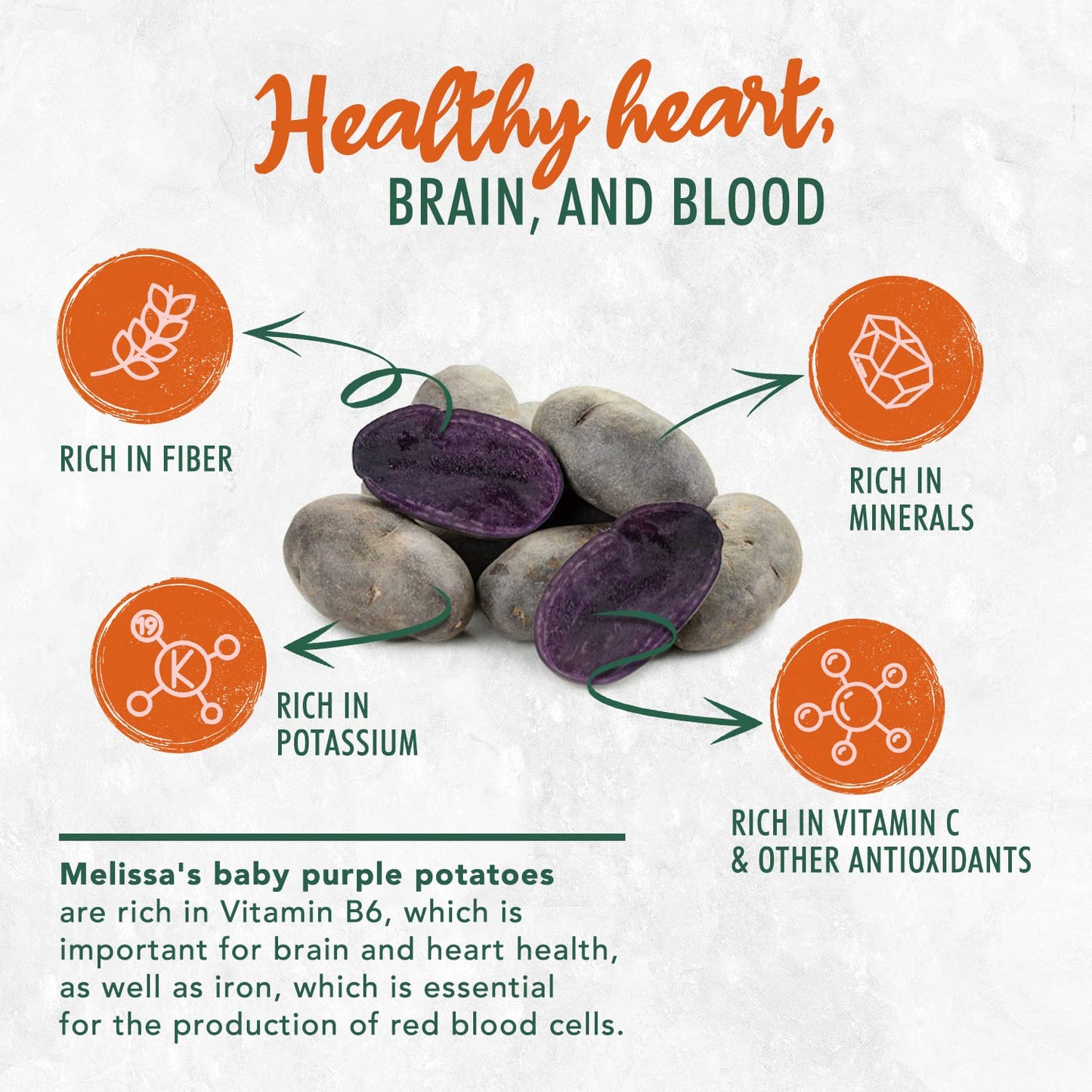 Melissa's Dutch Blue Potatoes, 3lbs (2x 1.5lb bags) - Purple Baby Potatoes, Fresh Gourmet Quality