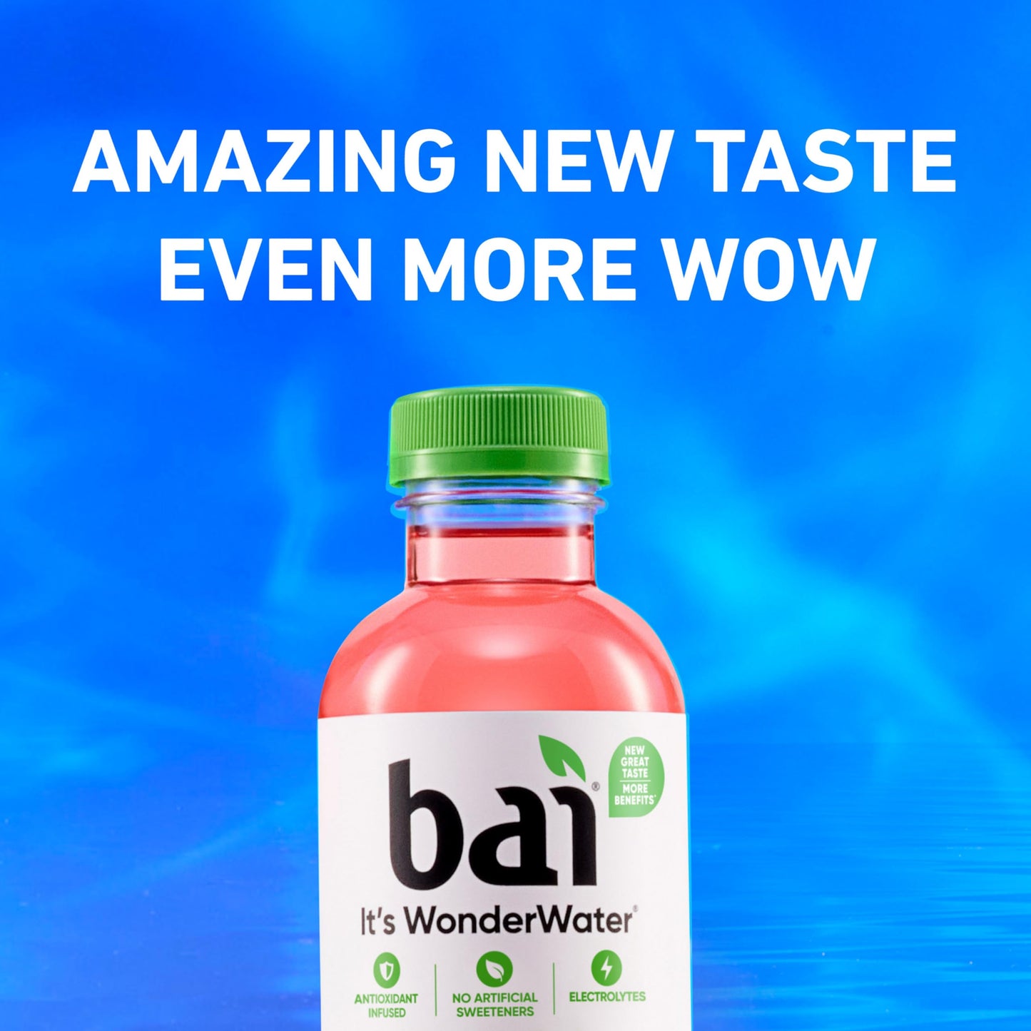 Bai Antioxidant Water Beverage, Raspberry Lemon Lime, Vitamin C, 18 Fl Oz Bottle, 12 Pack - No Artificial Sweeteners