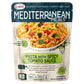 Mediterranean, Ready to Eat Pasta with Spicy Tomato Sauce, Plant Based, Vegan, No Preservatives, No Colorants, No Artificial Fla