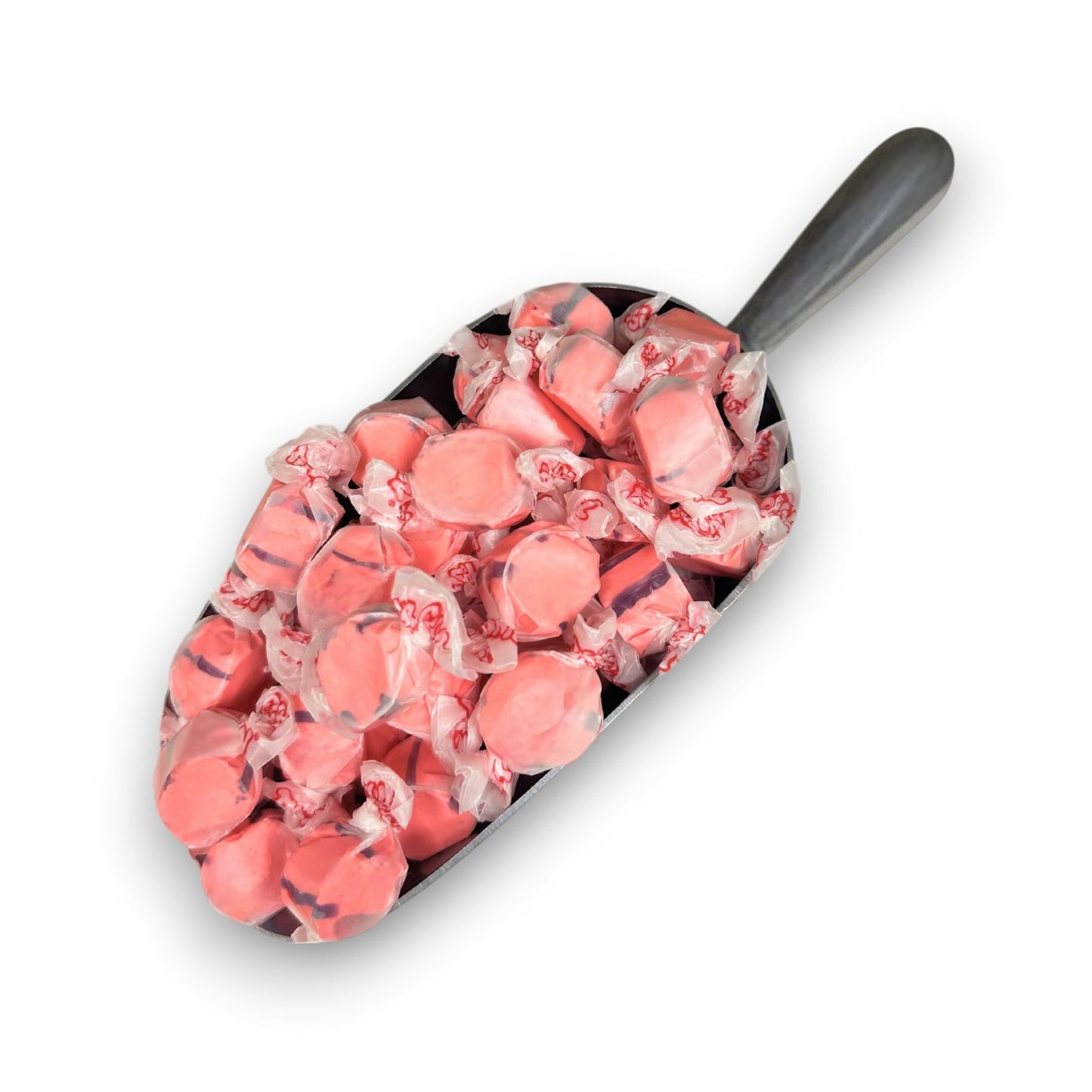 Premium Pomegranate Saltwater Taffy Chewy Candy Sweet, Tropical Flavor Bulk 1 Lb Bag 60+ Pieces Individually Wrapped, Nut & Glut