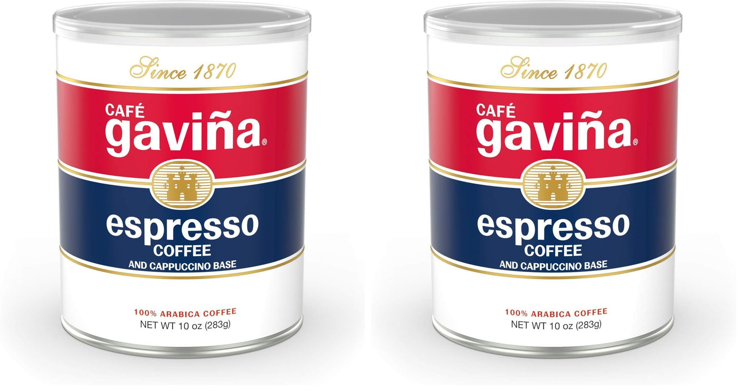 Caf   Gavia Espresso Roast Ground Coffee: Rich, Dark Roast Blend with Spicy, Dark Chocolate Notes -For Espresso Machines, Lattes