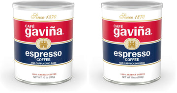 Caf   Gavia Espresso Roast Ground Coffee: Rich, Dark Roast Blend with Spicy, Dark Chocolate Notes -For Espresso Machines, Lattes