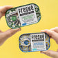Freshé Canned Salmon Barcelona Escalivada (10 Pack) - Mediterranean Style Atlantic Salmon In Olive Oil With Lemon - Sustainably Farmed Tinned Fish (4.25Oz Cans)