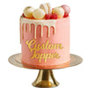 Personalized Cake Topper for Birthday Wedding with Any Text Numbers Mirror Acrylic Cake Toppers Cake Decoration for Birthday Ann