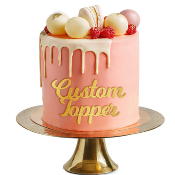 Personalized Cake Topper for Birthday Wedding with Any Text Numbers Mirror Acrylic Cake Toppers Cake Decoration for Birthday Ann