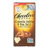Chocolove Xoxox - Bar - Almond - Toffe - Sea Salt - Dark Chocolate - Case Of 12 - 3.2 Oz