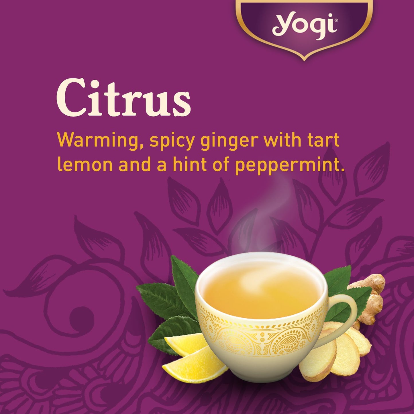 Yogi Tea Lemon Ginger Tea - 16 Tea Bags per Pack (4 Packs) - Organic Ginger Root Tea to Support Healthy Digestion - Includes Lem