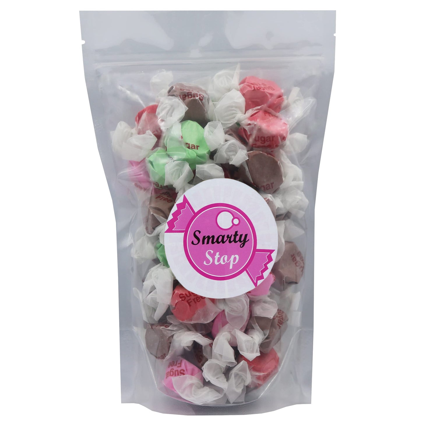 Gourmet Soft And Chewy Salt Water Taffy Candies - Individually Wrapped - Bulk Bags (Sugar Free Taffy Lite, 2 Pound (Pack Of 1))