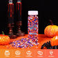Milovin Edible Halloween Jimmies Sprinkles, 120g, White, Purple, Orange, Black for Cake, Cupcake, Baking, Ice Cream, Cookies