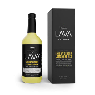 LAVA Premium Ginger Lemonade Mixer, Made with Sicilian Lemon Juice, 33.8 Fl Oz