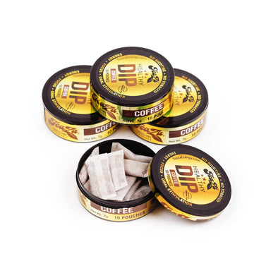 TeaZa Herbal Dip Coffee Pouches - Nicotine Free, Tobacco Free - 10 Count (Pack of 4)