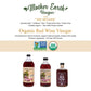 Mother Earth Vinegar Organic Red Wine Vinegar, Fresh Pressed, Unfiltered, Unpasteurized, 64 Fl Oz