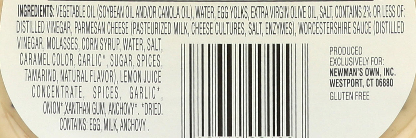 Newmans Own Creamy Caesar Salad Dressing 16 Oz