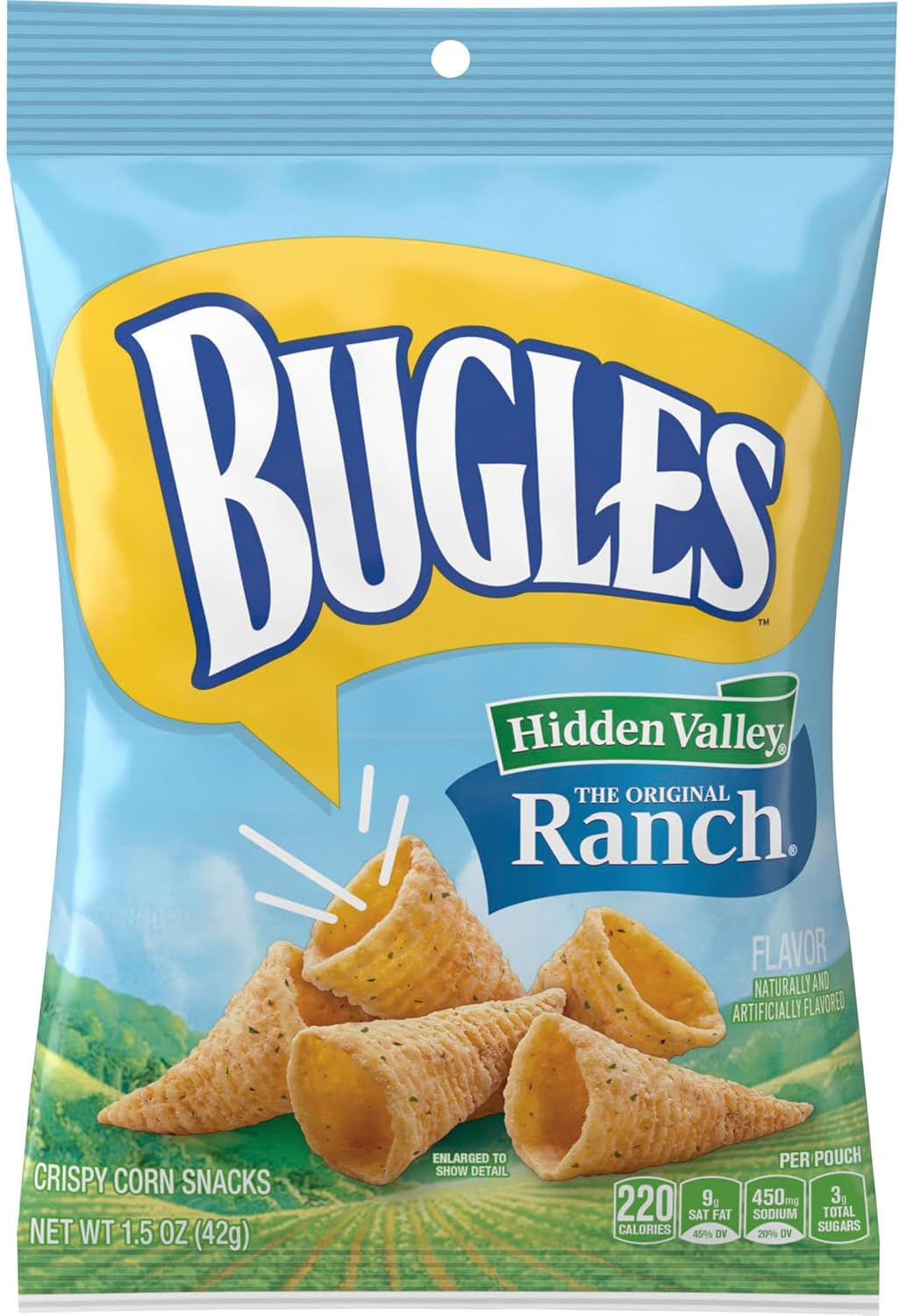 Bugles, Ranch,Crispy Corn Snack, 1.5 Oz Pack Of 12 Bundled By Superdeals With Mystery Gift