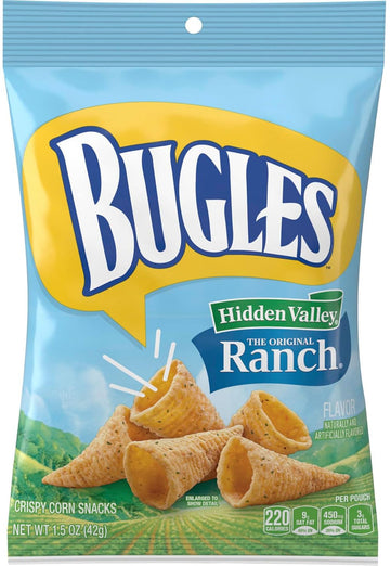 Bugles, Ranch,Crispy Corn Snack, 1.5 Oz Pack Of 12 Bundled By Superdeals With Mystery Gift