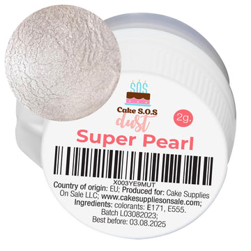 Super Pearl Edible Metallic Luster Dust (2 grams)