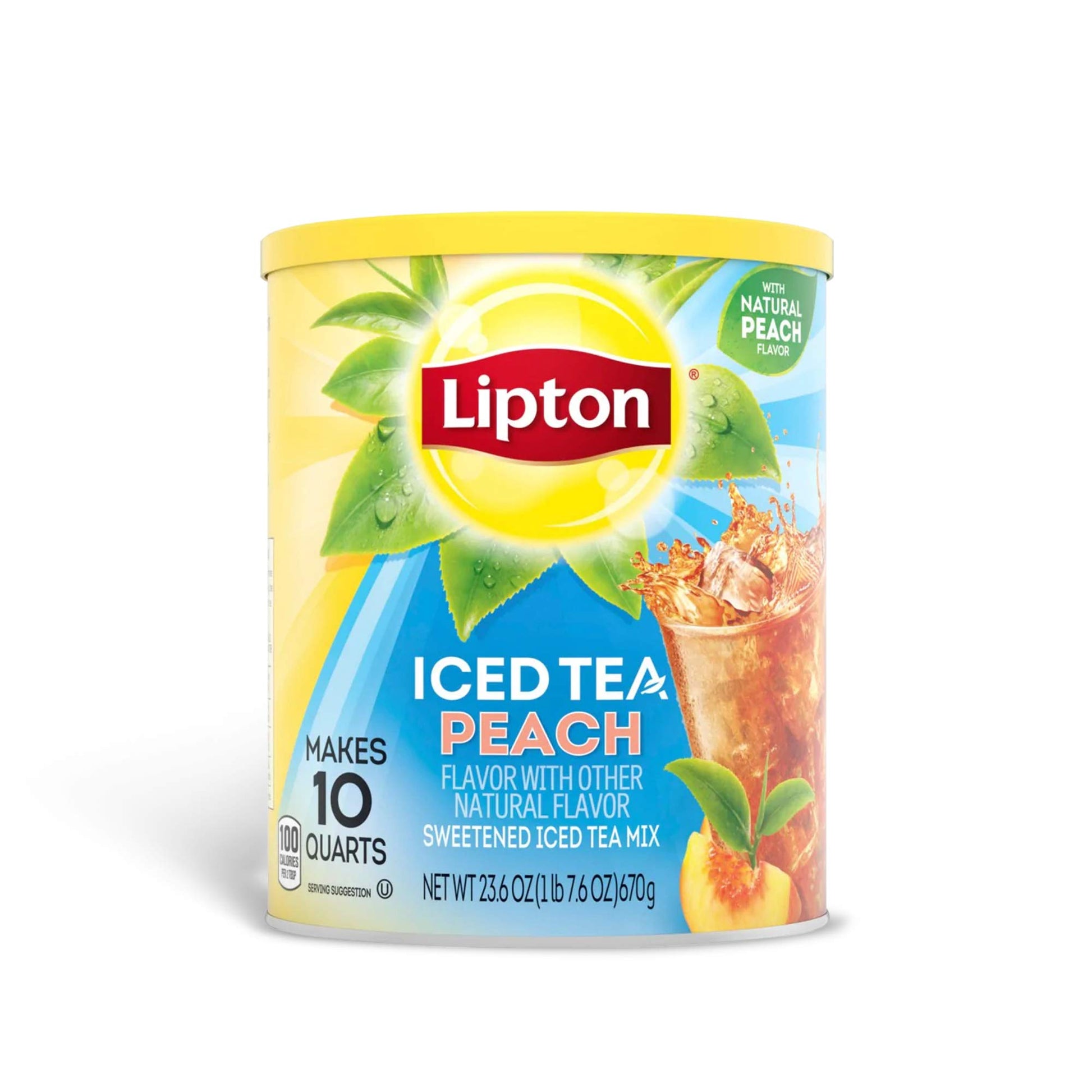 Lipton Instant Tea Mix, Sweetened Peach, 268 oz