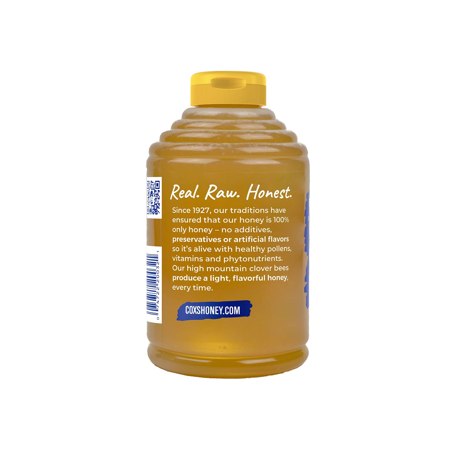 Cox'S Honey 100% Pure, Raw Unfiltered Clover Honey, Rich In Nutrients, Family Owned Apiary, 32 Oz Bottle