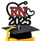 Tivurcia RN 2025 Cake Topper - Class of 2025 Nurse Graduation Cake Decor, Congratulations High School/College Graduation Party D