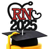Tivurcia RN 2025 Cake Topper - Class of 2025 Nurse Graduation Cake Decor, Congratulations High School/College Graduation Party D