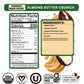 Bearded Brothers Organic Vegan Protein Energy Bars, Almond Butter Crunch, Gluten Free, Paleo, 10 Pack