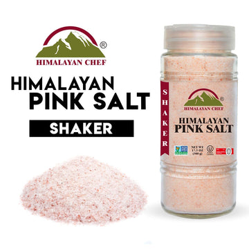 Himalayan Chef Himalayan Salt Fine Glass Shaker, 1.1 lb Pack of 6, Pink