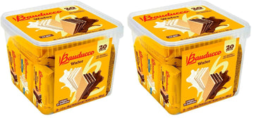 Bauducco Chocolate & Vanilla Wafer Cookies - Convenient Single Serve Wafer Cookies With 3 Layers of Cream - Delicious Sweet Snac