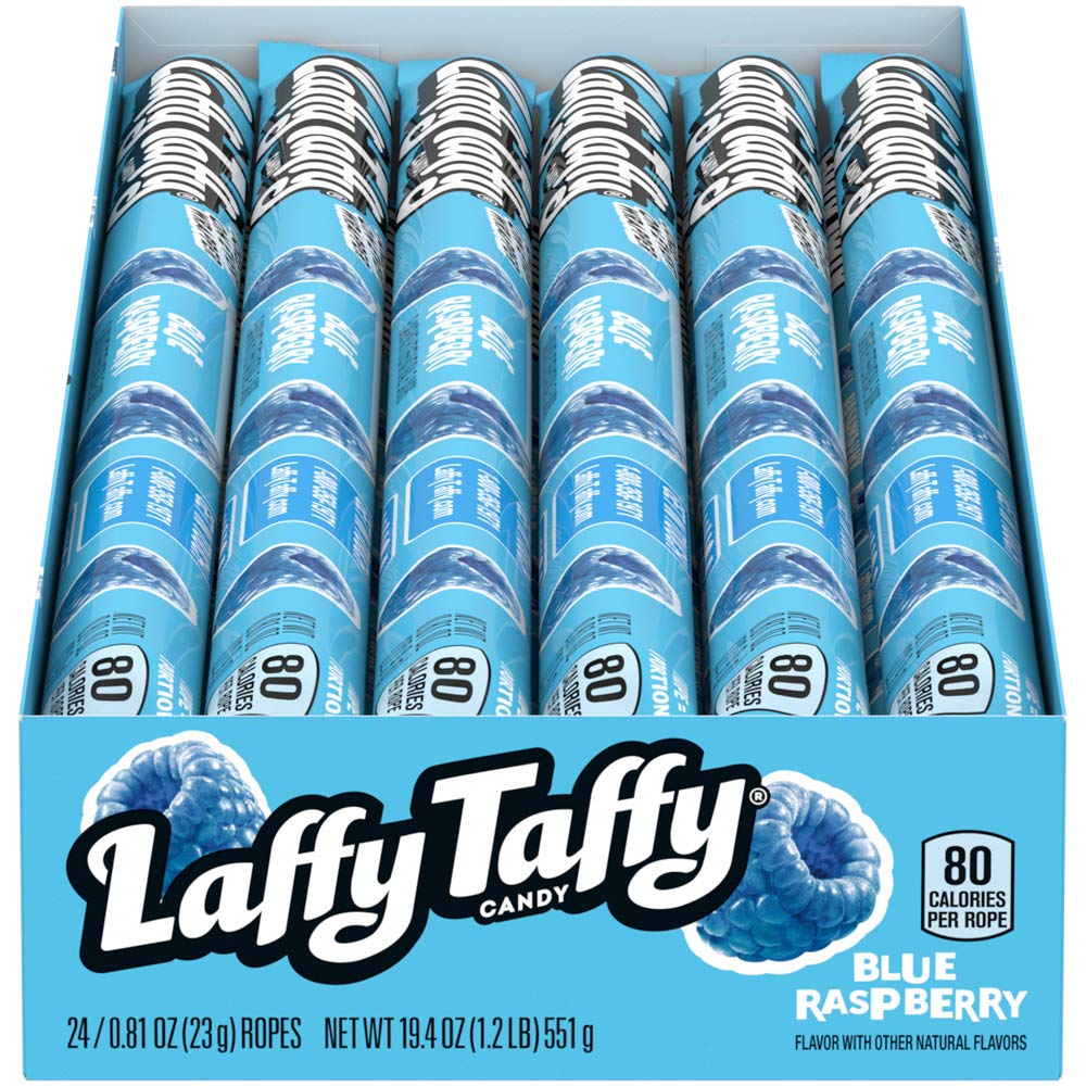 Laffy Taffy Rope, Blue Raspberry, 0.81Ounce, Pack Of 96 (12075246)
