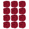 Confect Edible Deep Burgundy Rose Toppers - Edible Roses for Cake & Cupcake Decorations, Perfect for Weddings & Special Occasion