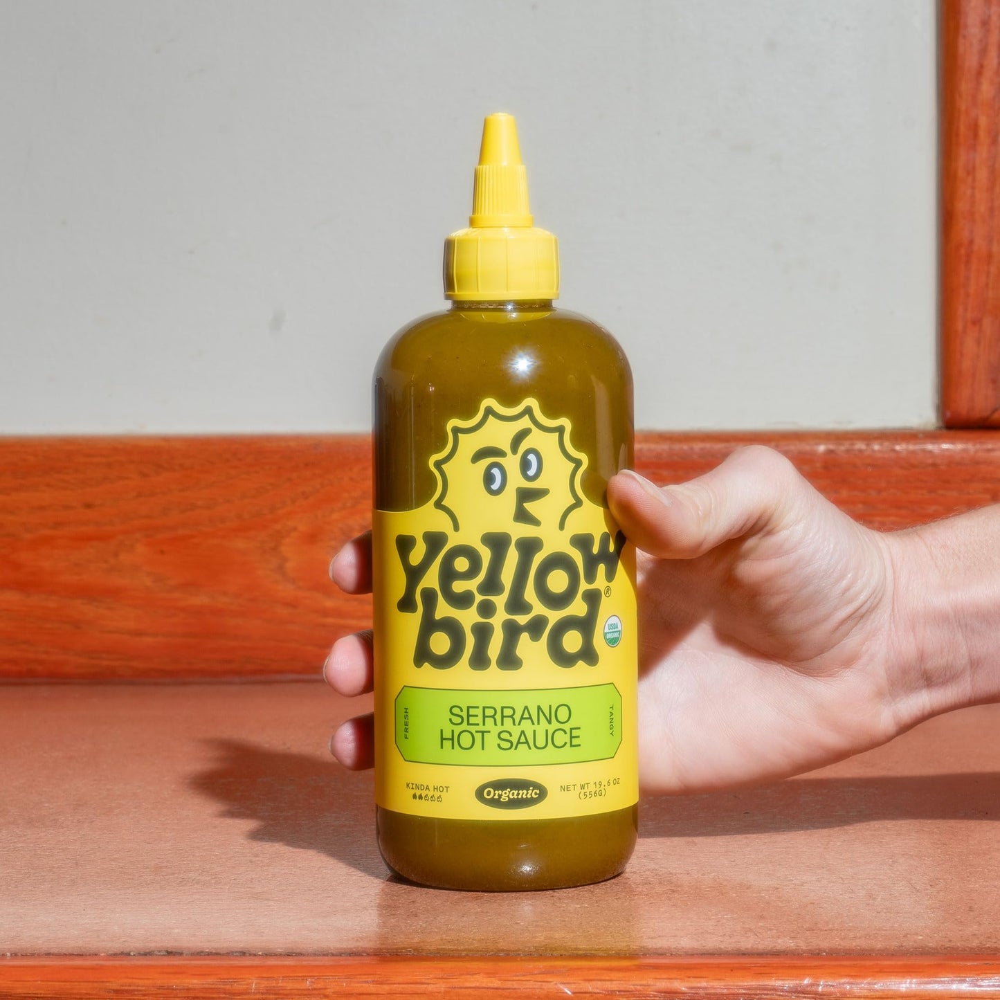 Yellowbird Organic Serrano Hot Sauce 19.6 Oz. Pantry Size (Kinda Hot | 2 Bottles | Made W/ Organic Garlic, Cucumber, & Lime)