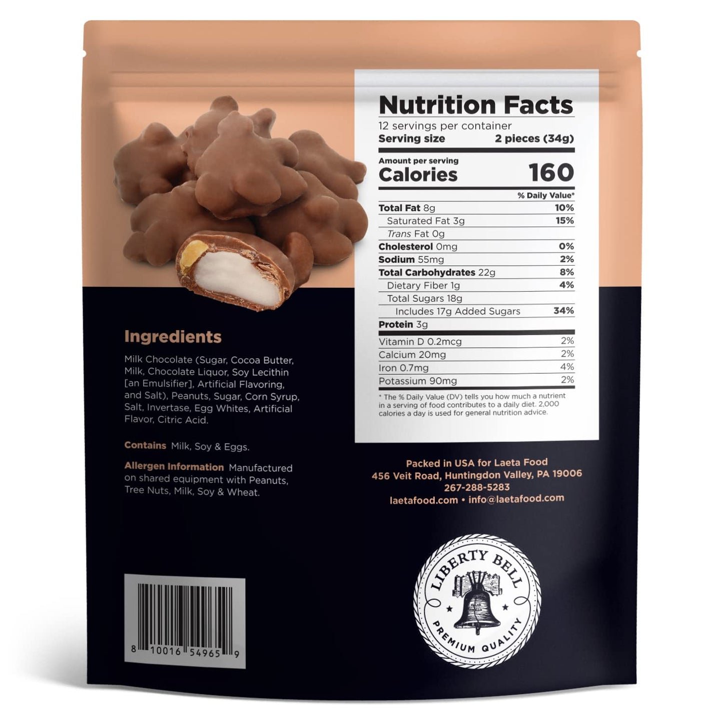 Milk Chocolate Vanilla Peanut Clusters Candy, 15 Ounce Bag