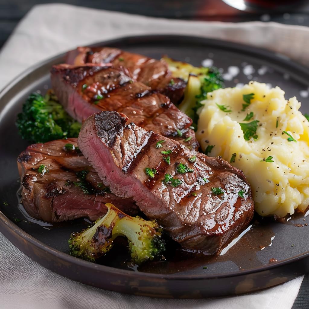 Grumpy Butcher Beef Sirloin Steak, 4 Pack (6 Oz Each) – Quality Top Sirloin Steak Meat For Delivery In Gift Basket
