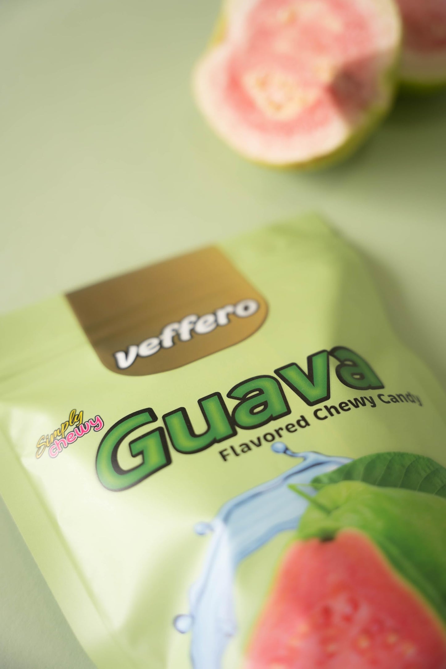 Veffero Simply Chewy Guava Flavored Chewy Candy,192G Individually Wrapped Chewy Candy