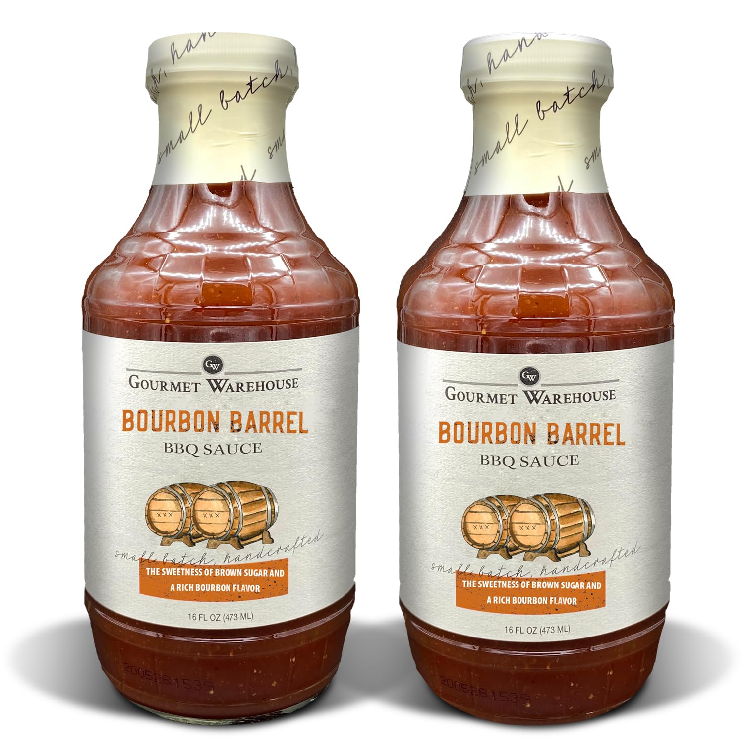 Gourmet Warehouse Bbq Sauces, 16 Fl Ozs, 2 Pack (Spirit-Inspired Flavor Barrel)