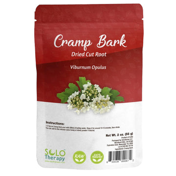 Cramp Bark Tea - 56 Grams - Cramp Bark Herb Cut And Sifted - Viburnum Opulus L Resealable Bag - 56 Grams - Premium Quality (Cram