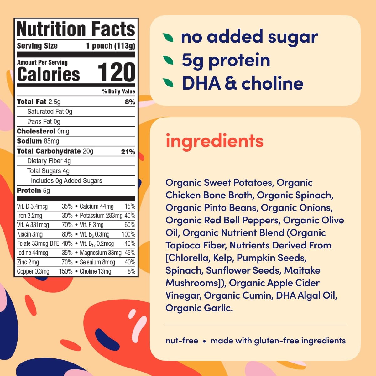Cerebelly Organic Baby Food Pouches - 6+ Months Organic Chicken Bone Broth Pouches | Protein, Healthy Fats, Non-Gmo | Toddler Po