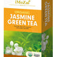 iMoZai Organic Jasmine Green Tea Bags - Lower Caffeine, Floral Aroma - 100 Count Individually Wrapped