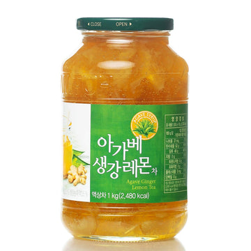 Damtuh Korean Agave Ginger Lemon Tea, Lemon Ginger Tea With Agave, 35.27 Oz 1000G