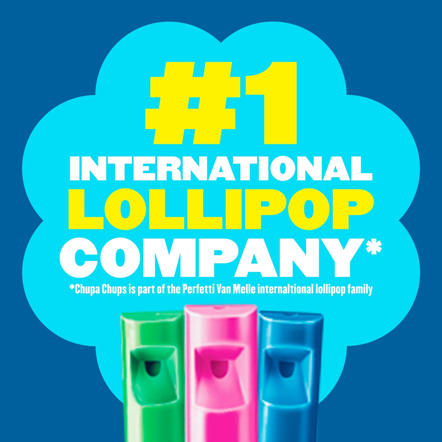Chupa Chups Melody Pop Strawberry Lollipops, Individually Wrapped, 5 Count Pack, Red