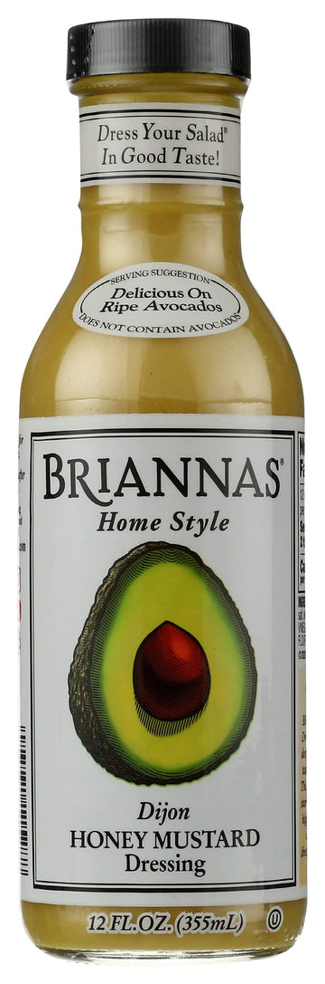 BRIANNAS Salad Dressing - Dijon Honey Mustard - Case of 6-12 Fl oz.