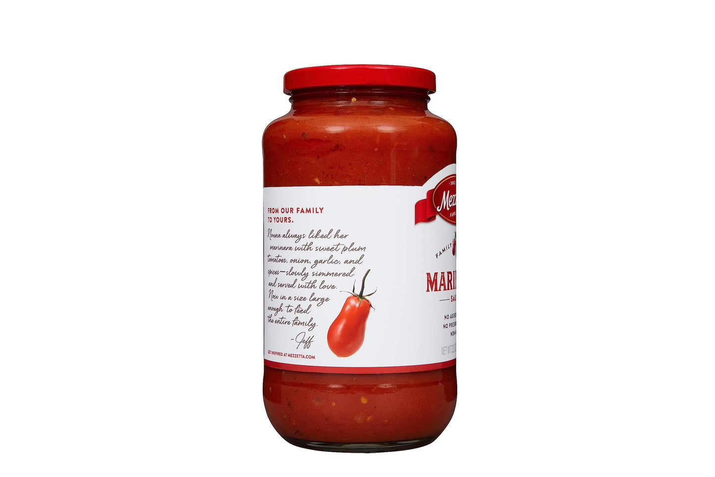 Mezzetta Family Recipes Marinara Sauce, Family Size | Vegan, Non-Gmo, Gluten Free, Keto | 32 Ounce Jar (Pack Of 2)