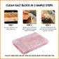 OULLYY Himalayan Salt Plate Set, 12 x 8 x 1.6, Pink, Includes Holder for Grilling, Searing, Chilling, Cutting, and Serving
